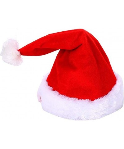 Singing and Dancing Electric Christmas Santa Hat for Adults Kids Swing Musical Funny Toy Hat Plush Velvet Christmas Cap in Tr...