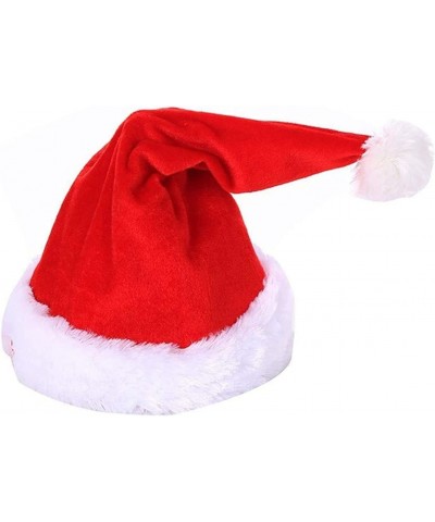 Singing and Dancing Electric Christmas Santa Hat for Adults Kids Swing Musical Funny Toy Hat Plush Velvet Christmas Cap in Tr...