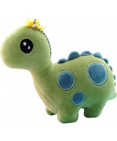 Stuffed Dinosaur Hanging Toy Keychain Mini Cute Cartoon Crown Dinosaur Soft Plush Doll Hanging Toy Bag Pendant Decoration Gif...