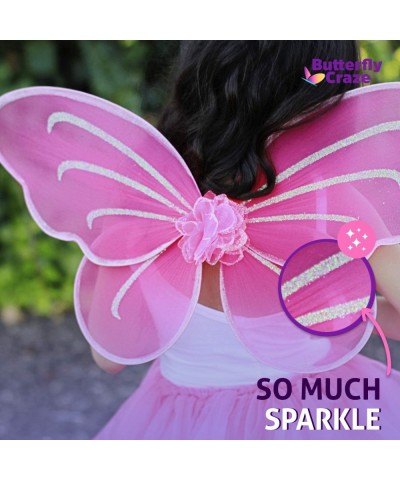 Girls' Fairy Angel or Butterfly Wings – Costumes and Dress Up For Kids Aged 2 to 12 – Pack of 6 $49.74 Kids' Costumes