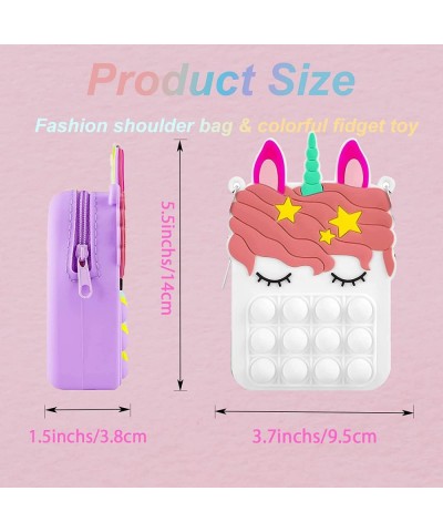 Pop Purse Shoulder Bag Fidget Toys Cute Crossbody Bag for Women Girls Kawaii Fidget Purse School Supplies for Girls $17.95 Pl...