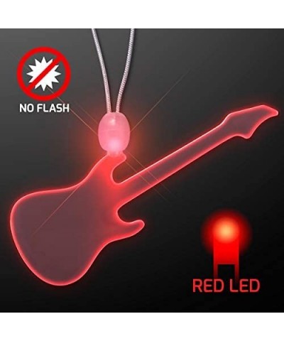 Red LED Glowing Guitar Light Up Necklaces $21.09 Kids' Dress-Up Accessories