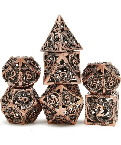 Metal Dice Set D&D Dungeons and Dragons Dice Gifts DND Dice Role Playing Dice Hollow Polyhedral Dice Set Suitable for Dungeon...