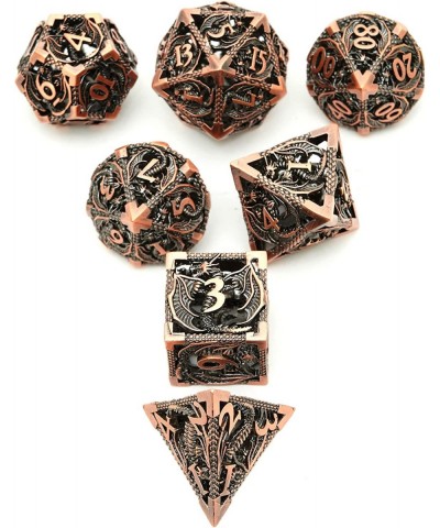 Metal Dice Set D&D Dungeons and Dragons Dice Gifts DND Dice Role Playing Dice Hollow Polyhedral Dice Set Suitable for Dungeon...