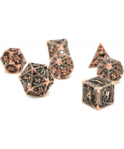 Metal Dice Set D&D Dungeons and Dragons Dice Gifts DND Dice Role Playing Dice Hollow Polyhedral Dice Set Suitable for Dungeon...