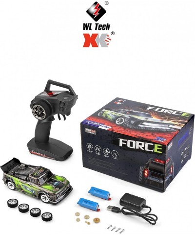 1/28 RC Drift Car WLTOYS 284131 with Drift Tire/Two Battery/30KM/H High Speed/LED Car Lamp/130 Brushed Motor/2.4GHz Control/4...