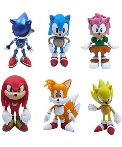 Set of 6pcs Sonic the Hedgehog Action Figures Cake Toppers 2.4'' $24.64 Kids' Party Decorations