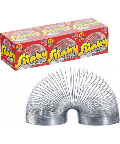 The Original Slinky Walking Spring Toy 3-Pack Metal Slinky Fidget Toys Party Favors and Gifts Toys for 3 Year Old Girls and B...