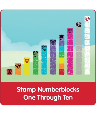 Numberblocks Stampoline Park Stamp Activity Set Washable Ink Reusable Stamps Numberblocks Toys Stamp Set for Kids Stamp Ink P...