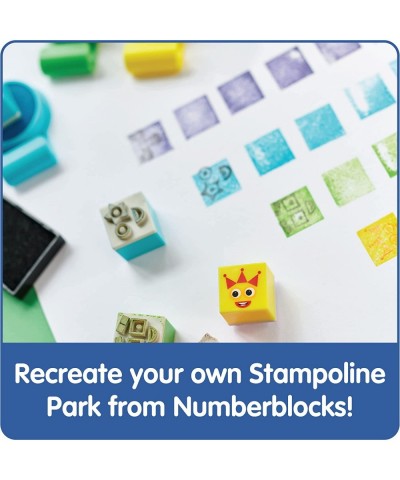 Numberblocks Stampoline Park Stamp Activity Set Washable Ink Reusable Stamps Numberblocks Toys Stamp Set for Kids Stamp Ink P...