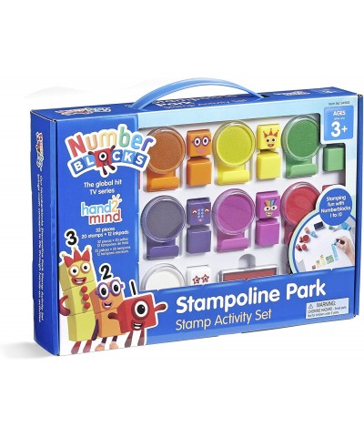 Numberblocks Stampoline Park Stamp Activity Set Washable Ink Reusable Stamps Numberblocks Toys Stamp Set for Kids Stamp Ink P...