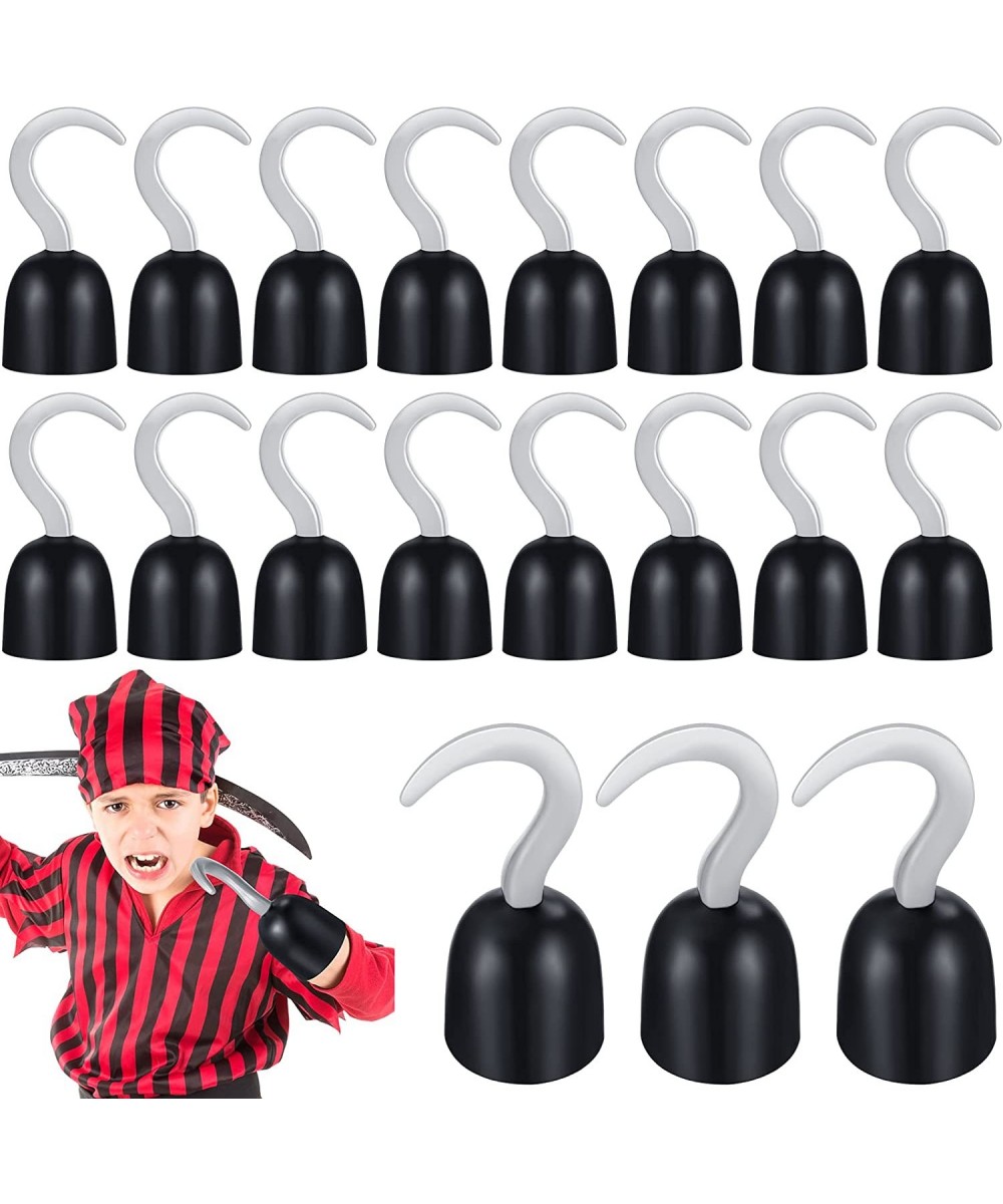 20 Pieces Captain Hook Pirate Hooks Hand Plastic Hook Costume Accessory for Halloween Christmas Party Supplies $22.15 Kids' D...