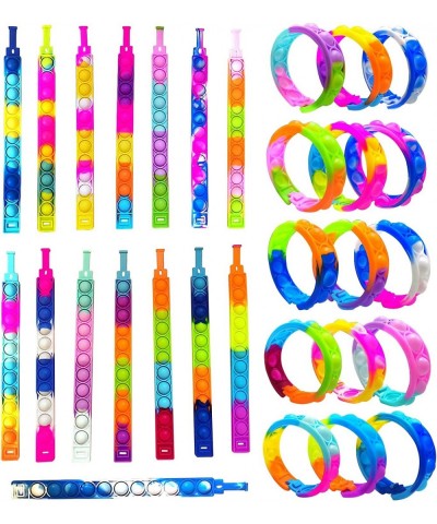 30PCS Party Favors Pop Bracelet Fidget Toy Adjust Wristband Pop Sensory Toy Stocking Stuffers Goody Bag Fillers Goody Bag Stu...