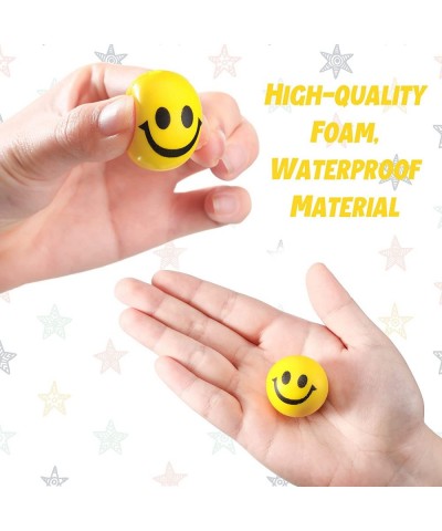 100 Pieces Mini Stress Balls for Adults Soft Foam Stress Balls Funny Face Small Stress Balls Colored Stress Balls Be Happy Sm...