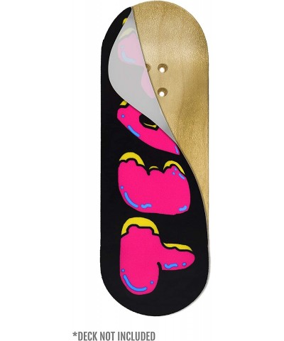 Fingerboard Deck Graphic Donut Teak Logo - Adhesive Graphics to Customize Your 32mm Fingerboard Deck - 110mm Long 35mm Wide 0...