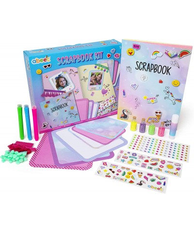 Girl Scrapbook Kit - Kids Scrap Booking Kit Incl. Scrapbook Supplies Kit - Scrapbook Stickers Glitter Gems Ribbon & Paper - G...