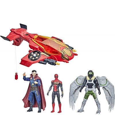 Marvel Spider-Man: Spider Escape Jet with 3 Action Figures in 6-Inch Scale Including and Marvel's Vulture 4 Projectiles Ages ...