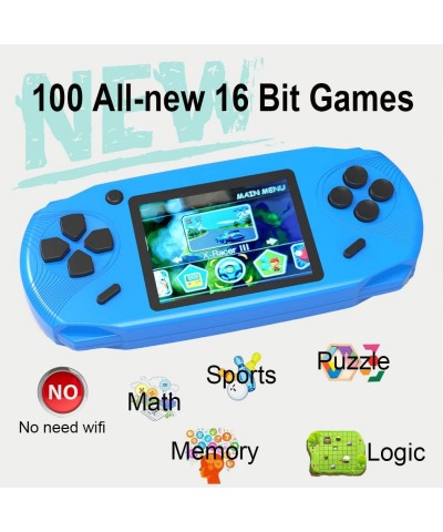 16 Bit Handheld Games for Kids Adults 3.0'' Large Screen Preloaded 100 HD Classic Retro Video Games USB Rechargeable Seniors ...