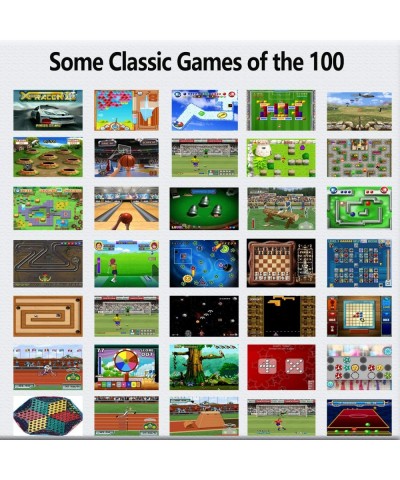 16 Bit Handheld Games for Kids Adults 3.0'' Large Screen Preloaded 100 HD Classic Retro Video Games USB Rechargeable Seniors ...