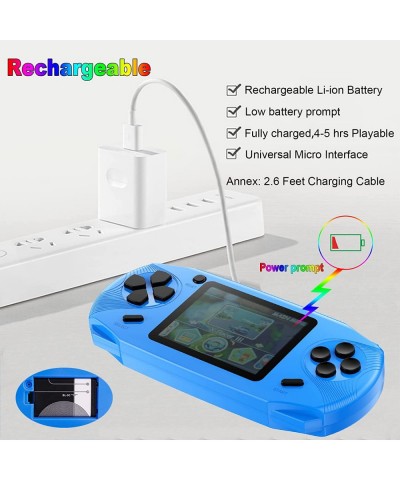 16 Bit Handheld Games for Kids Adults 3.0'' Large Screen Preloaded 100 HD Classic Retro Video Games USB Rechargeable Seniors ...