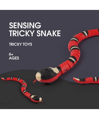 Electric Snake Toy Realistic Simulation Smart Sensing Infrared Induction Snake Toy USB Rechargeable Infrared Induction RC Sna...