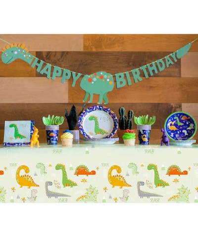 Dinosaur Party Supplies - Dinosaur Decorations for Birthday Party - 16 Guests - Plates Cups Napkins Banner Table Cover Utensi...