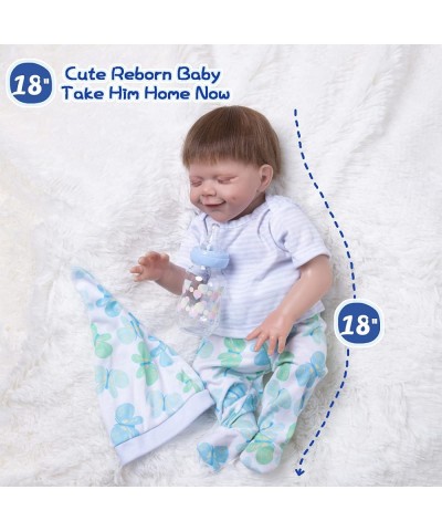 Reborn Baby Dolls Boy 18 Inch Real Baby Feeling Realistic Newborn Baby Dolls Lifelike Sleeping Baby Xmas Gift Real Life Baby ...