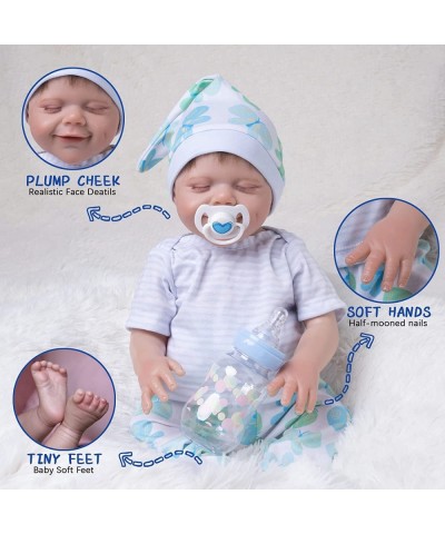 Reborn Baby Dolls Boy 18 Inch Real Baby Feeling Realistic Newborn Baby Dolls Lifelike Sleeping Baby Xmas Gift Real Life Baby ...