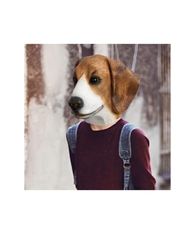 Beagle Mask Dog Head Animal Latex Full Head Realistic Masks Fancy Dress for Halloween Carnival Costume Party $20.42 Kids' Dre...