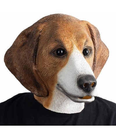 Beagle Mask Dog Head Animal Latex Full Head Realistic Masks Fancy Dress for Halloween Carnival Costume Party $20.42 Kids' Dre...