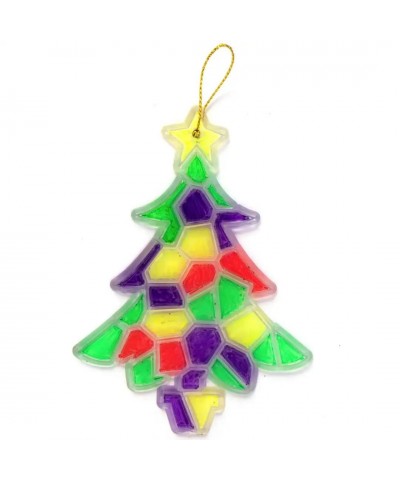 AX570 Christmas Crystal Mosaic Decorations - Pack of 10 Acrylic Festive Suncatchers for Creative Art and Craft Activities to ...