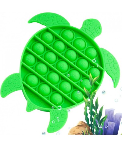 Push Pop Bubble Fidget Sensory Toy Sea Turtle Shaped Fidget Toy for Special Needs Stress Reducer Anxiety Relief Popper Game B...