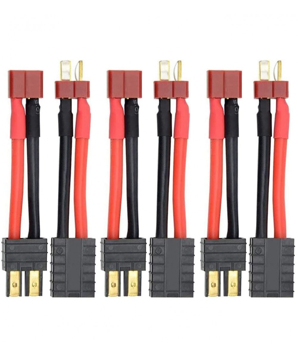 6pcs RC Lipo Battery Charger Conversion Cable Adapter Wire Tracxas to Deans T Plug Connector for Balance Charger Motor Contro...