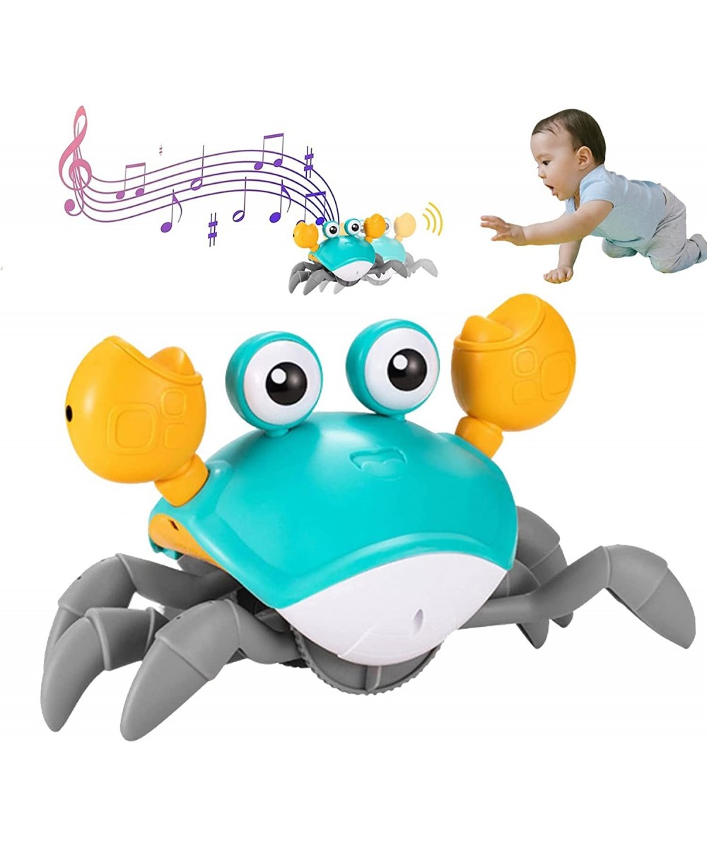 Crawling Crab Baby Sensory Tummy time Toys for 1 Year Old boy Girl Walking Crab Baby Toys Moving Dancing with Music and Light...