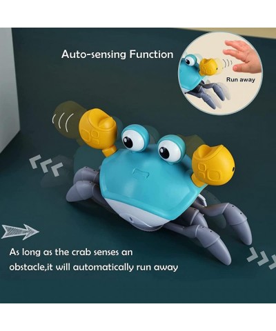 Crawling Crab Baby Sensory Tummy time Toys for 1 Year Old boy Girl Walking Crab Baby Toys Moving Dancing with Music and Light...