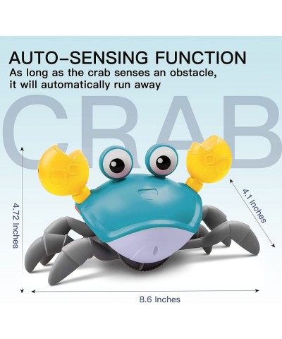 Crawling Crab Baby Sensory Tummy time Toys for 1 Year Old boy Girl Walking Crab Baby Toys Moving Dancing with Music and Light...