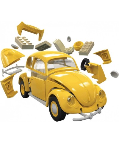 Volkswagen Beetle Yellow Brick Building Model Kit Multicolor $29.27 Kids' Play Cars & Race Cars