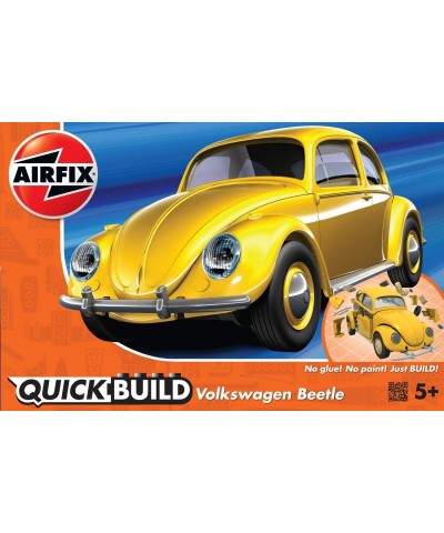 Volkswagen Beetle Yellow Brick Building Model Kit Multicolor $29.27 Kids' Play Cars & Race Cars