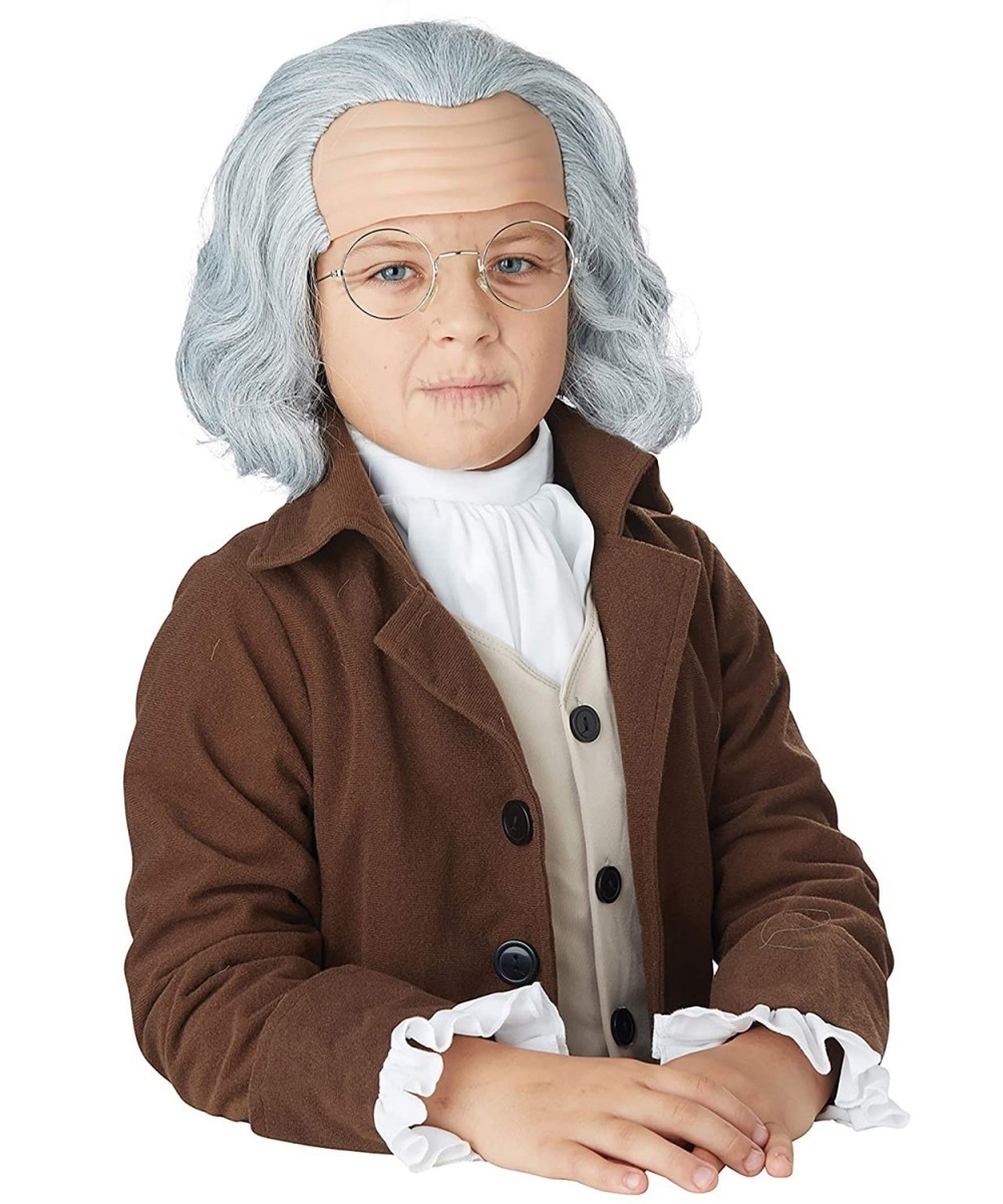 Child Benjamin Franklin Wig Standard $32.43 Kids' Dress-Up Accessories