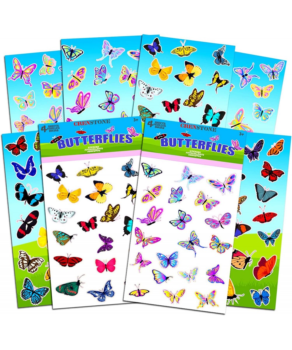 Butterflies Stickers Party Supplies Pack ~ Over 160 Butterfly Stickers for Girls Kids Toddlers Adults (Party Favor Craft Scra...