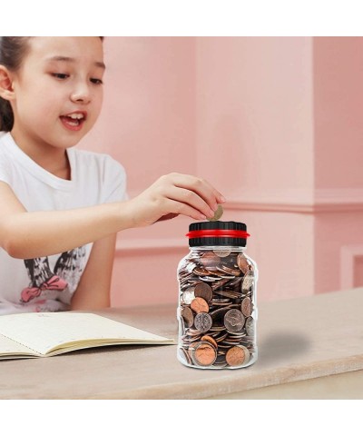 Clear Digital Coin Bank for U.S. Pennies Nickels Dimes Quarters Half Dollars Dollar Coins (Red) $23.01 Money & Banking Play Toys