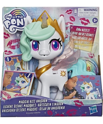 Magical Kiss Unicorn Princess Celestia Interactive Unicorn Figure with 3 Surprises -- Musical Kids Toy That Moves Lights Up $...