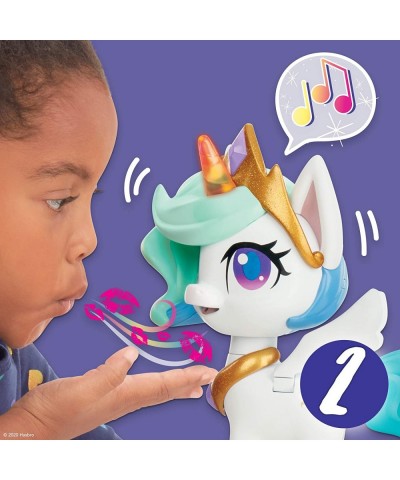 Magical Kiss Unicorn Princess Celestia Interactive Unicorn Figure with 3 Surprises -- Musical Kids Toy That Moves Lights Up $...