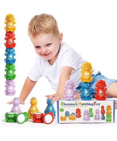 Snap-n-Learn Matching Dinosaurs Toddler Stacking Sorting Toys Educational Preschool Counting Dinos Learning Building Toy Fine...