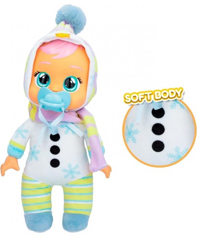 Tiny Cuddles Christmas Snowy- 9" Baby Dolls Cries Real Tears Snowman Themed Pajamas $17.60 Dolls