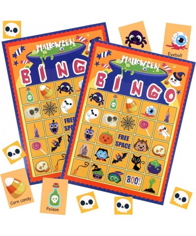 Halloween Bingo Game Halloween Party Bingo Card Games for Kid to 32 Players $16.81 Kids' Party Favor Sets