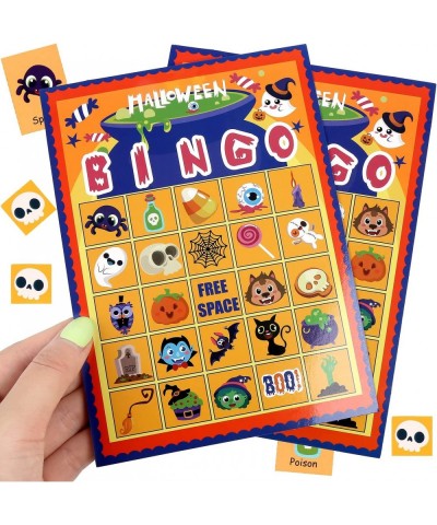 Halloween Bingo Game Halloween Party Bingo Card Games for Kid to 32 Players $16.81 Kids' Party Favor Sets