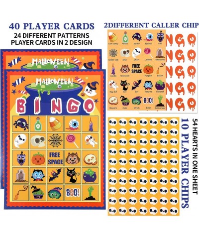 Halloween Bingo Game Halloween Party Bingo Card Games for Kid to 32 Players $16.81 Kids' Party Favor Sets