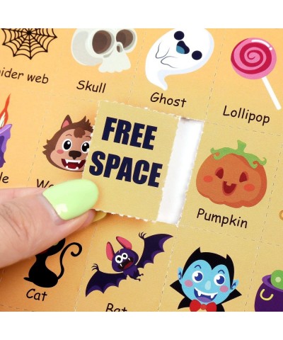 Halloween Bingo Game Halloween Party Bingo Card Games for Kid to 32 Players $16.81 Kids' Party Favor Sets