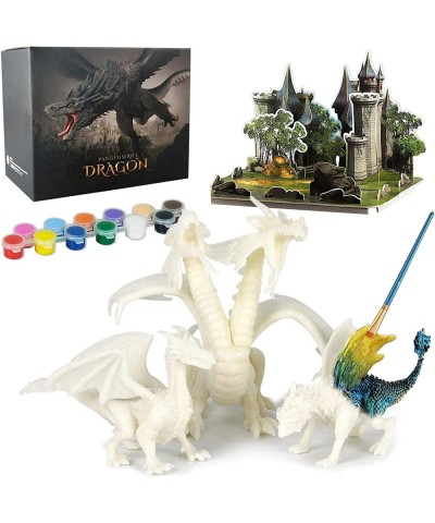 Dragon Toys Painting Art Kit DIY Dragon Painting Kit Arts and Crafts for Kids Kids Art Set Paint Your Own Kit 3D Dragon Gift ...